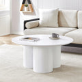 Marco Round White Wood Coffee Table