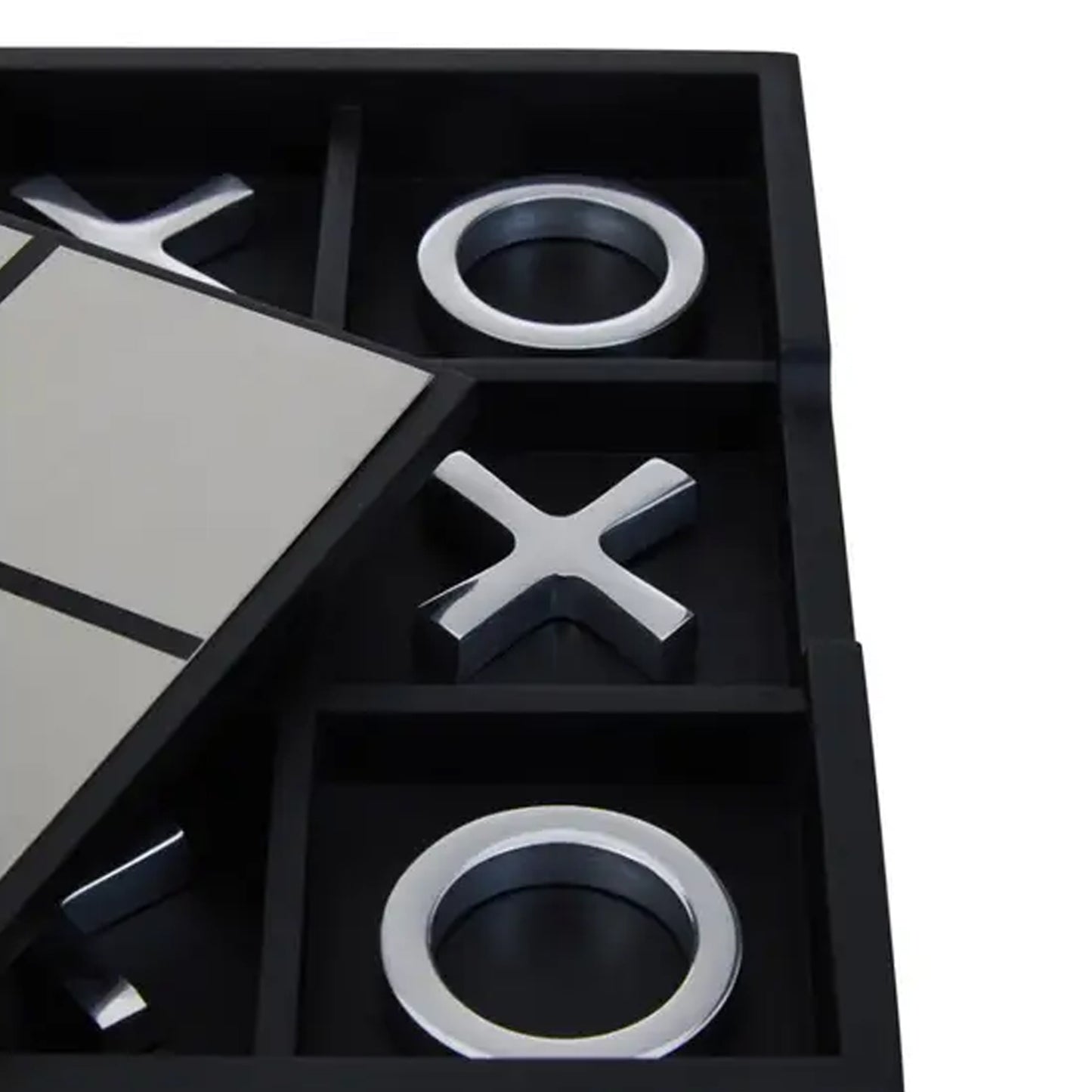 Noughts and Crosses Silver Game Set