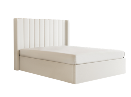 Maddison Cream Velvet Ottoman Storage Bed