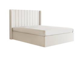 Maddison White Boucle Ottoman Storage Bed