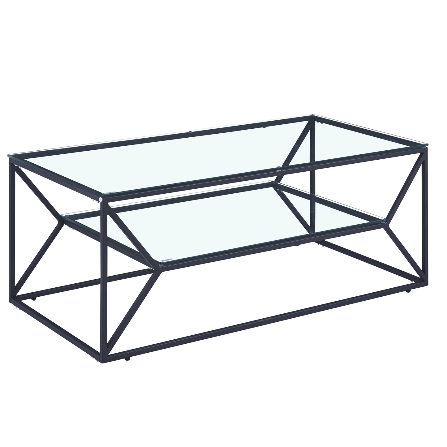 Ava Matte Black Coffee Table