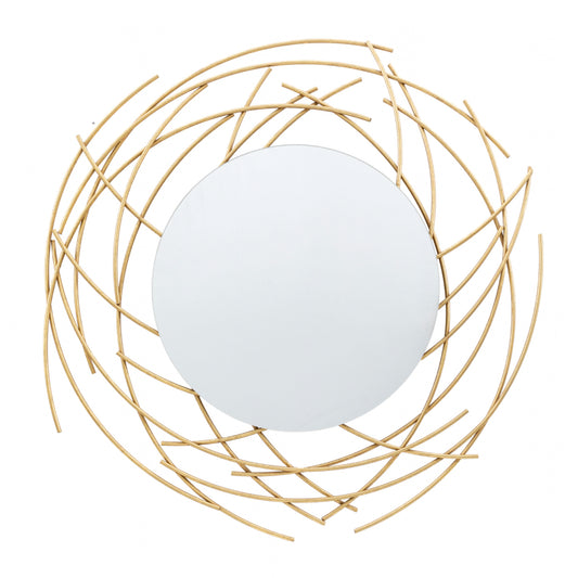 Gold Nest Circle Mirror