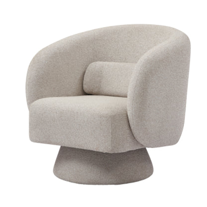 Oatmeal Boucle Accent Chair