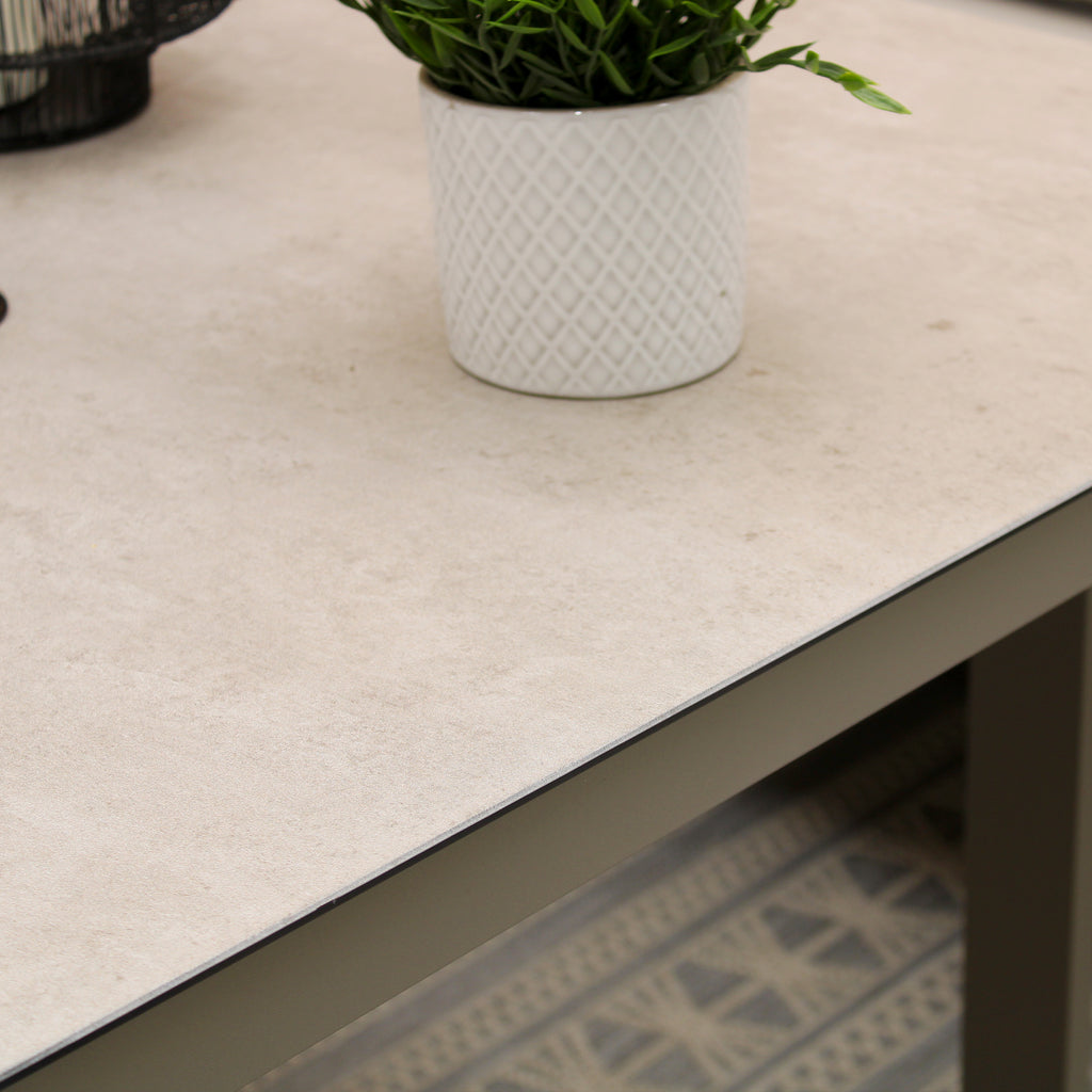 Porto Neutral Light Grey Aluminium Frame Sofa Dining Modular Garden Set