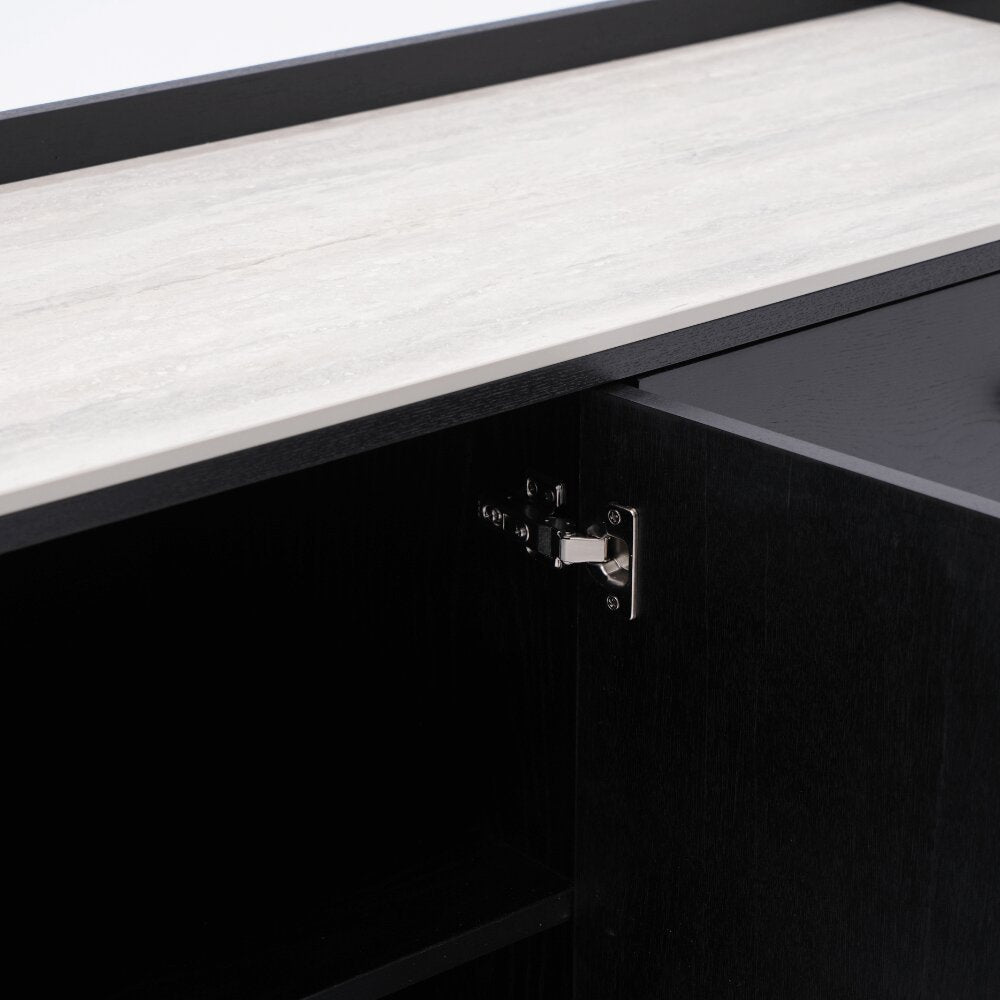 Lorenzo Black Wooden Sideboard