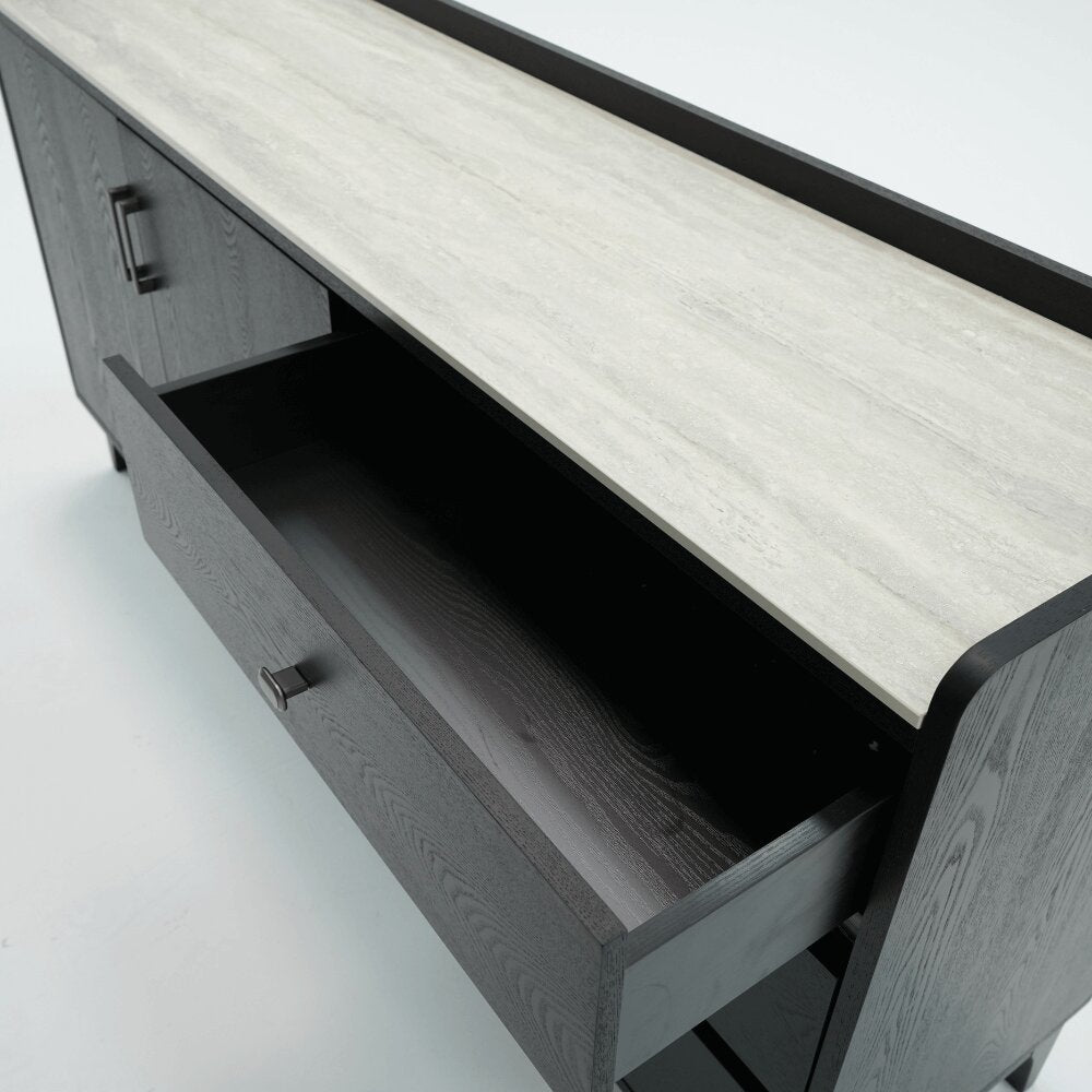 Lorenzo Black Wooden Sideboard