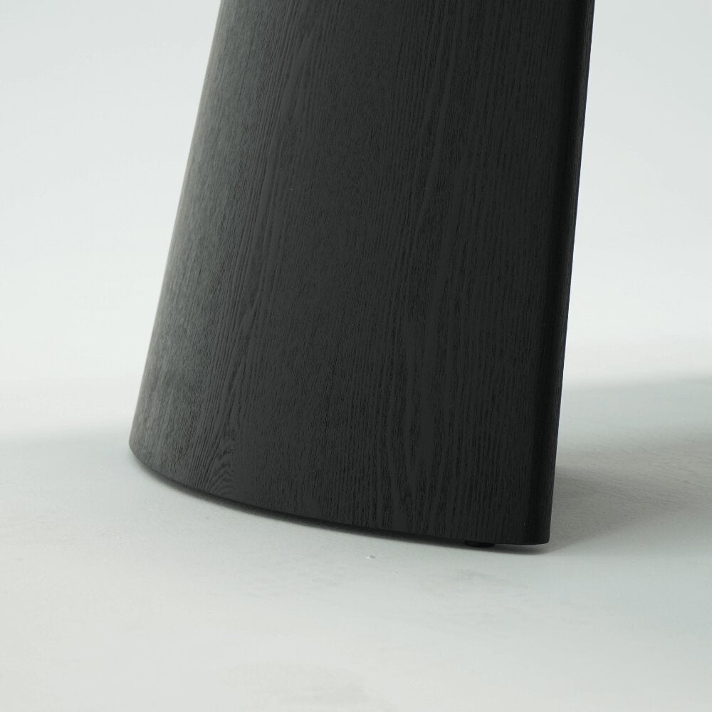 Zara Black Wooden and White Ceramic Dining Table