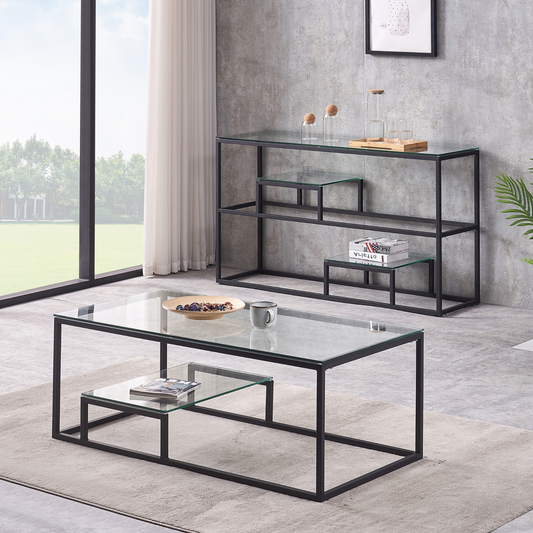 Enzo Matte Black Coffee Table