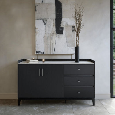 Lorenzo Black Wooden Sideboard