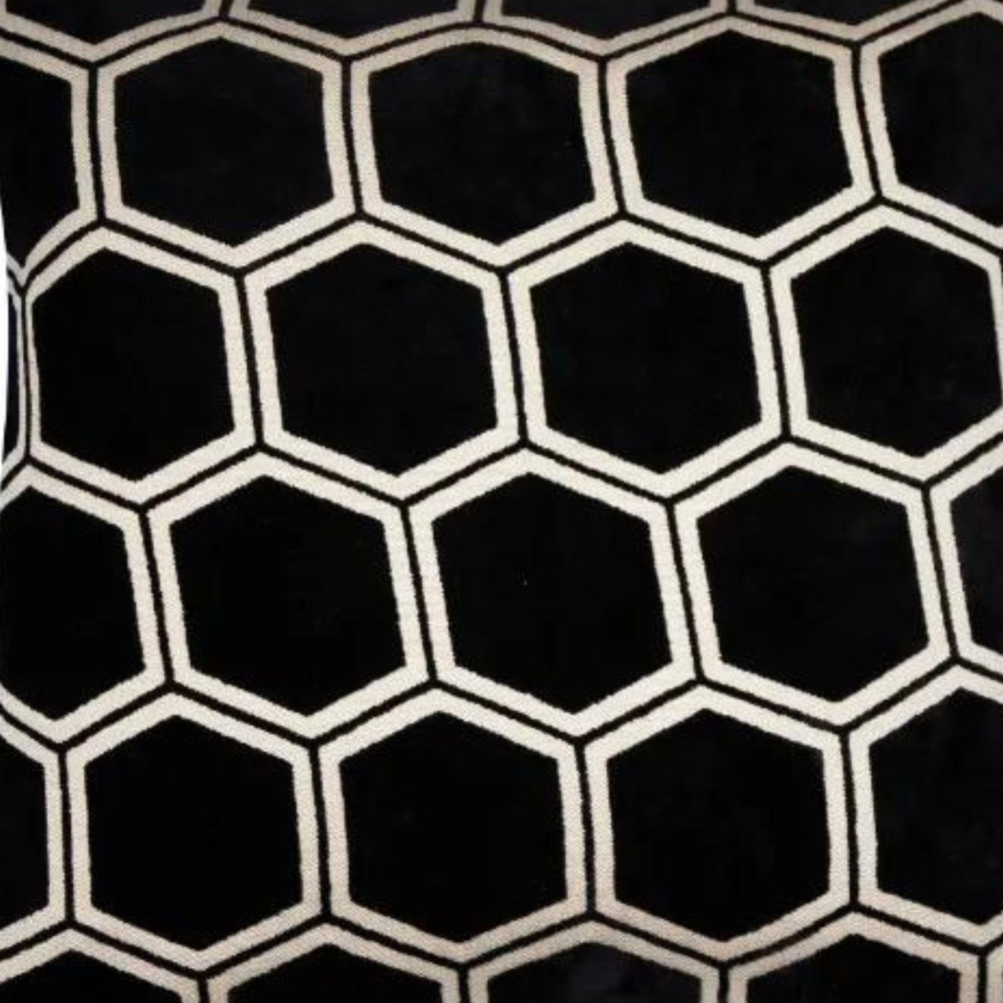 Ivor Black Velvet Cushion