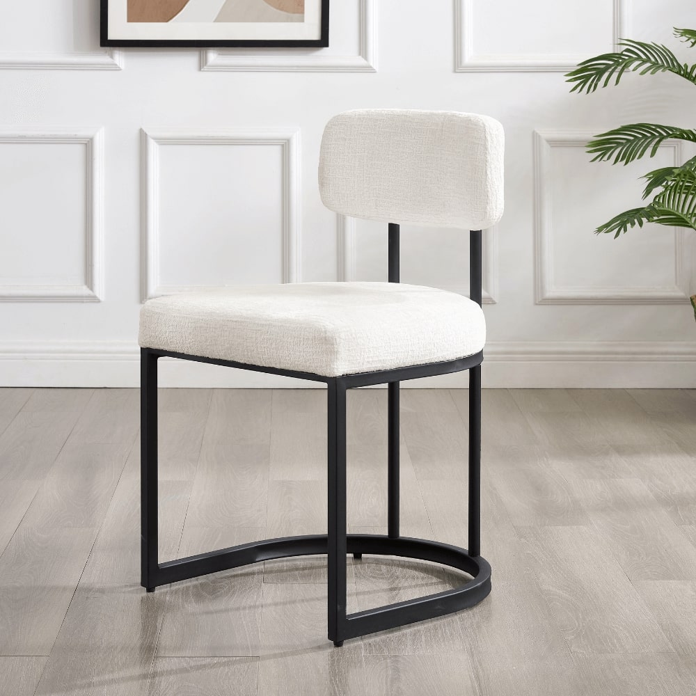 white chairs for dining table