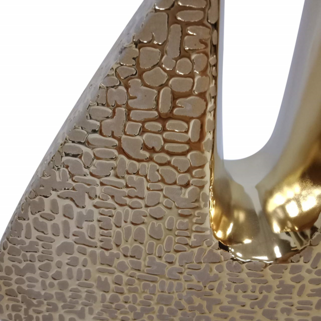 Small Gold Textured Sculpture Decoration