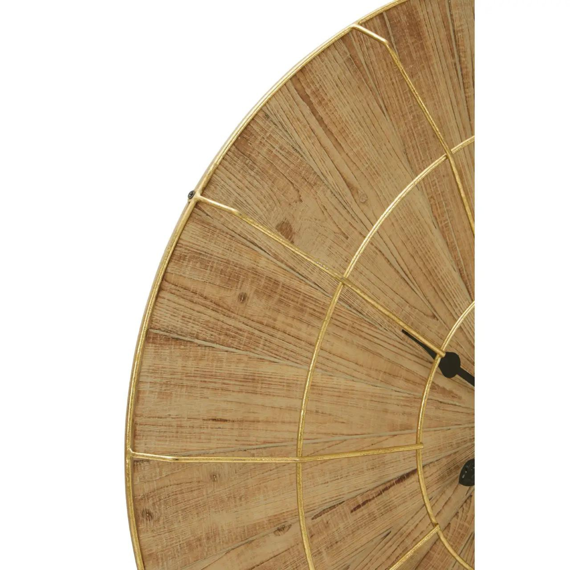 Yaxi Wall Clock with Natural Wooden Face