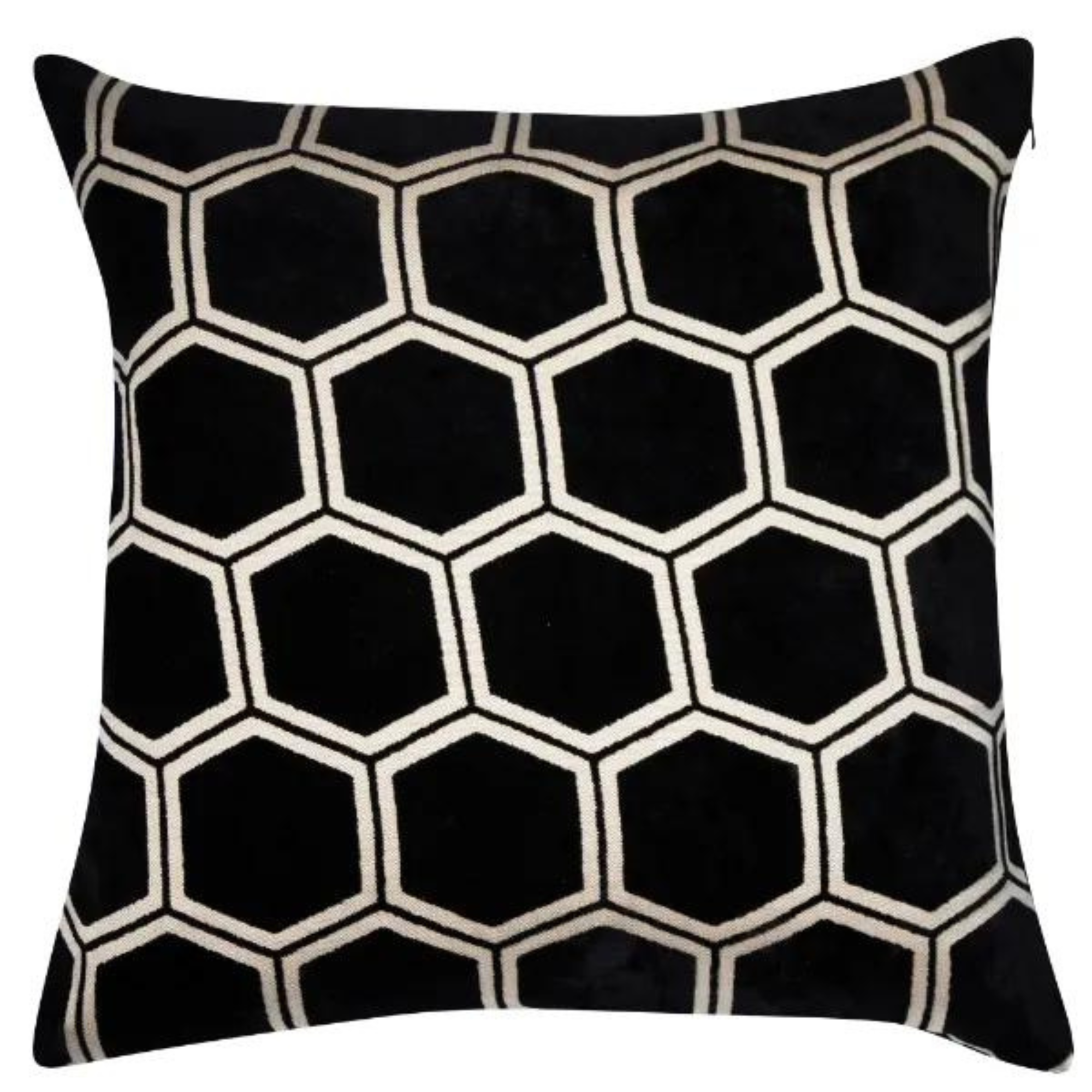 Ivor Black Velvet Cushion