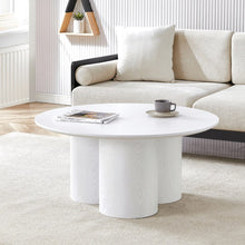 Marco Round White Wood Coffee Table