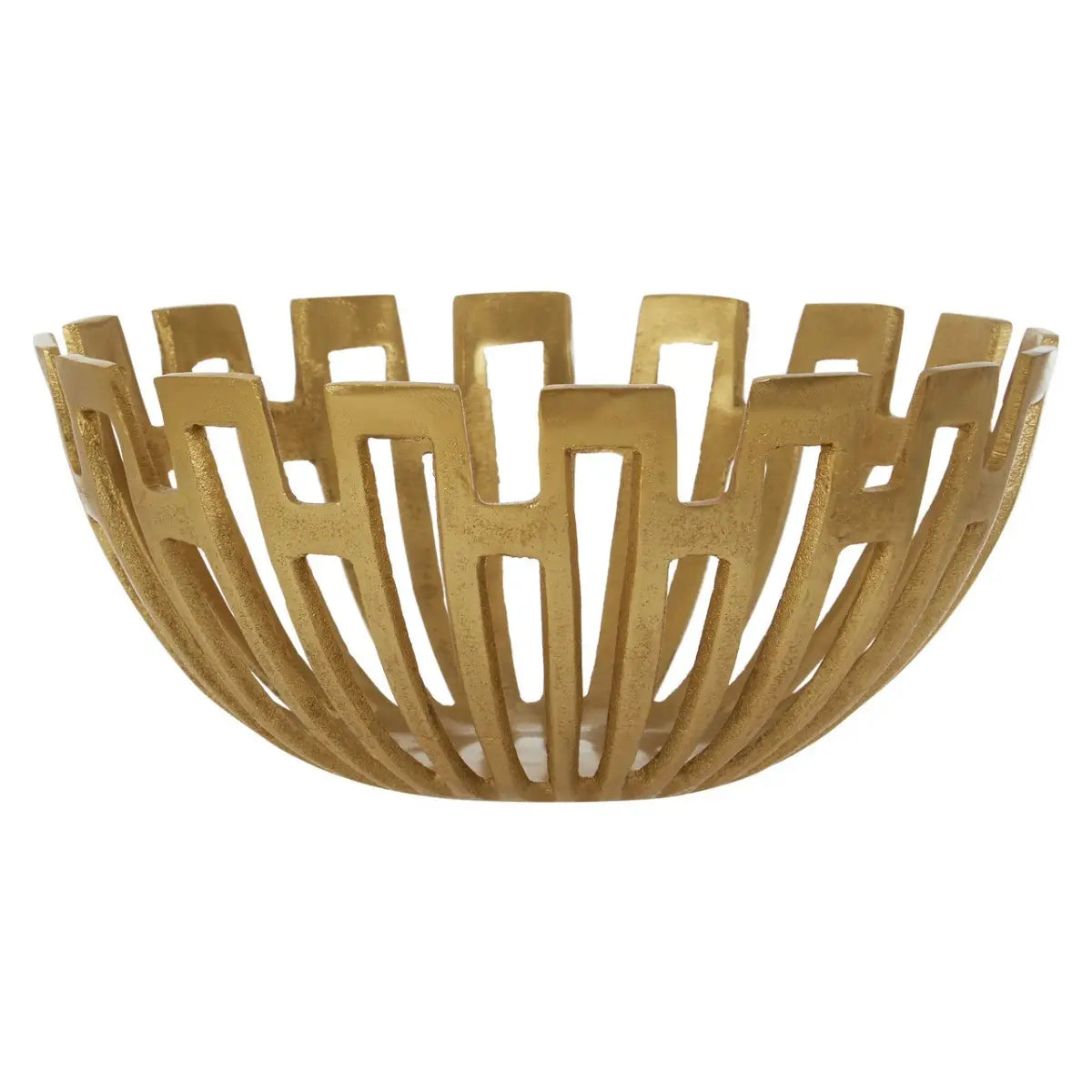 Small Gold Finish Sculptural Bowl