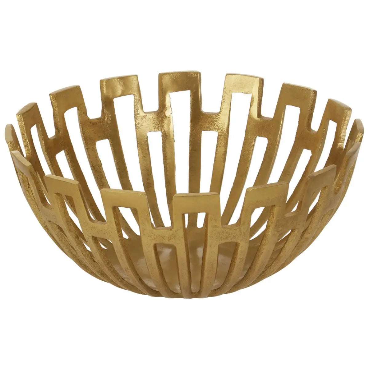 Small Gold Finish Sculptural Bowl