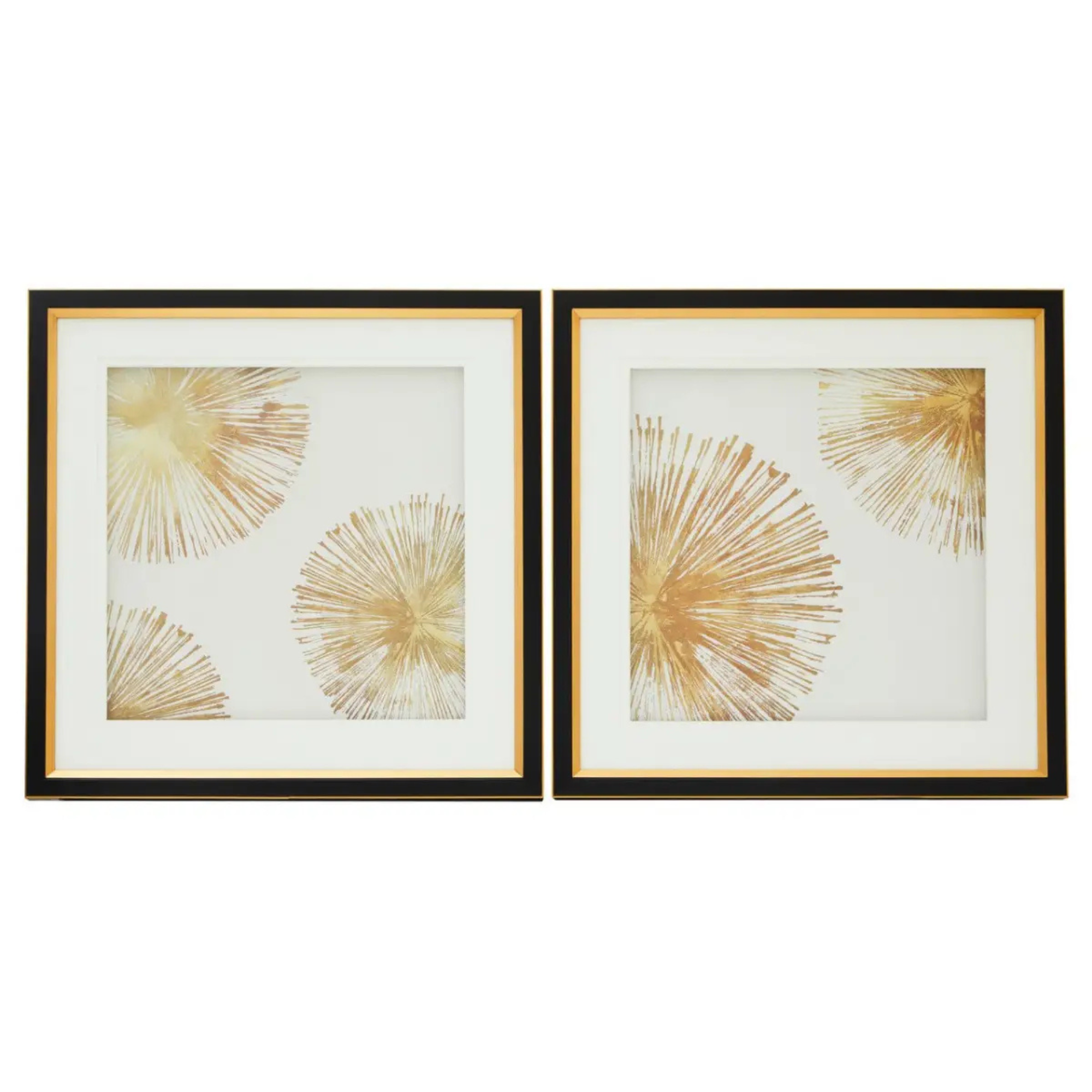Set Of Two Sunburst Wall Art