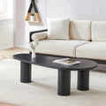 Milo Black Wood Irregular Coffee Table