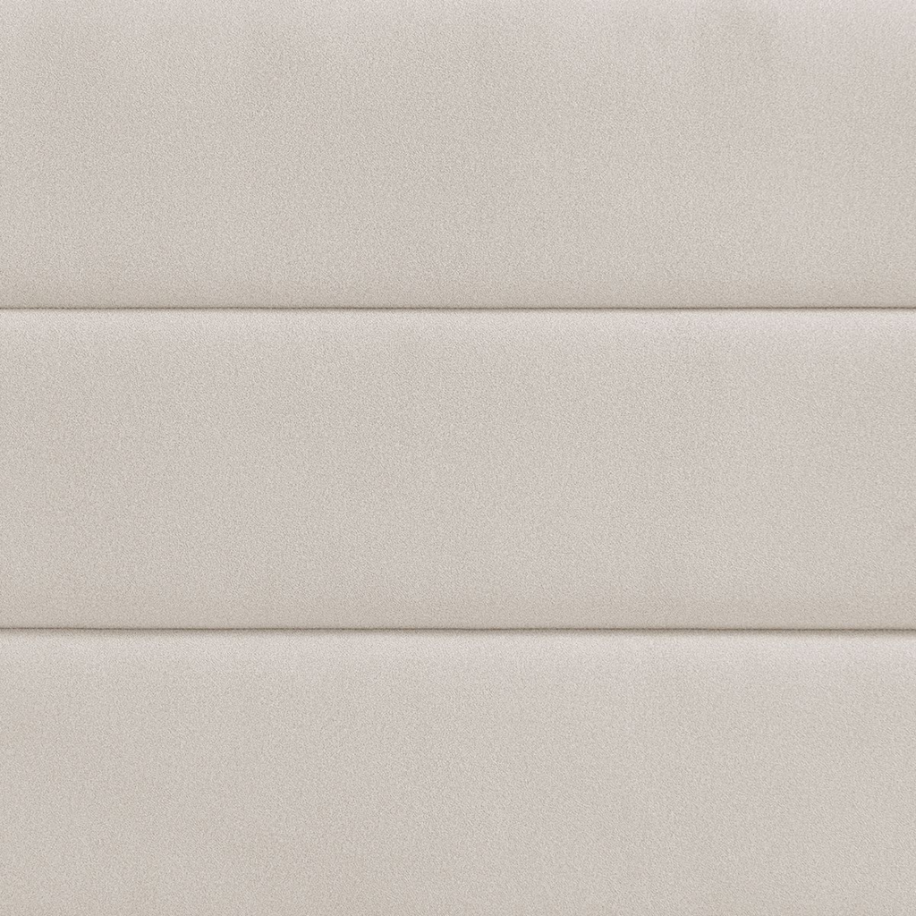 Amara Beige Wide Panel Fabric Headboard Ottoman Storage Bed King Size