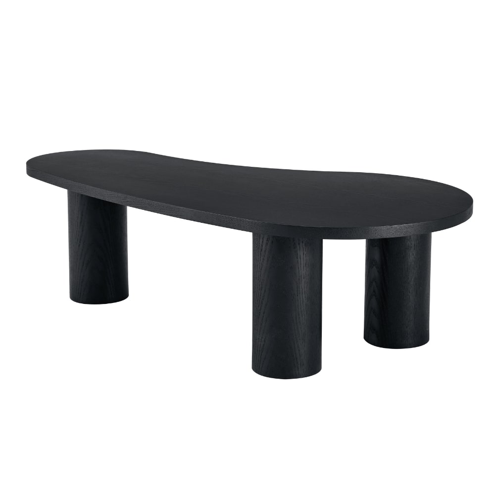 Milo Black Wood Irregular Coffee Table