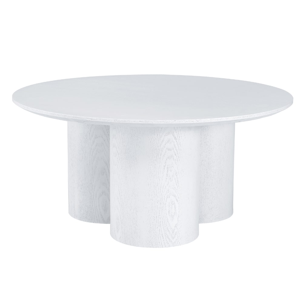 Marco Round White Wood Coffee Table