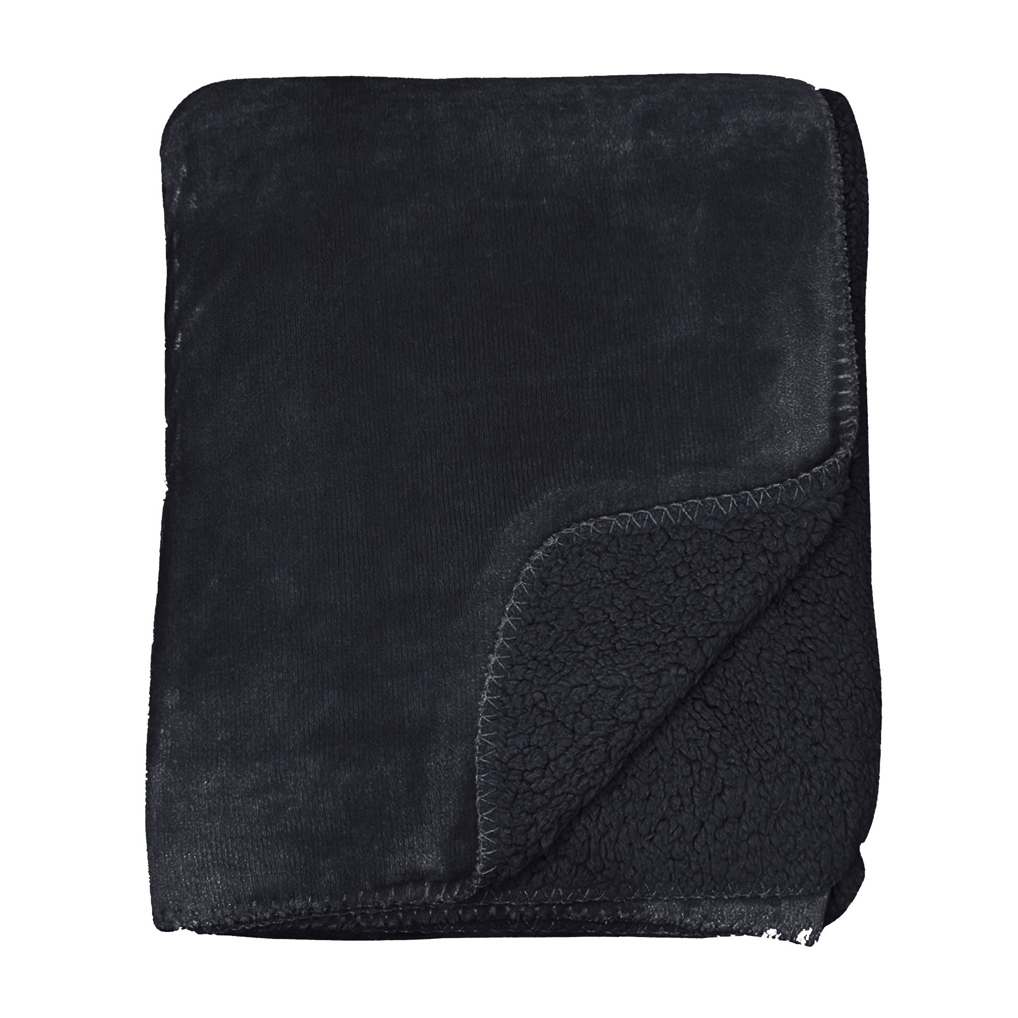 Malini Black Cosy Shearling Throw