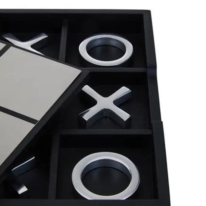 Noughts and Crosses Silver Game Set
