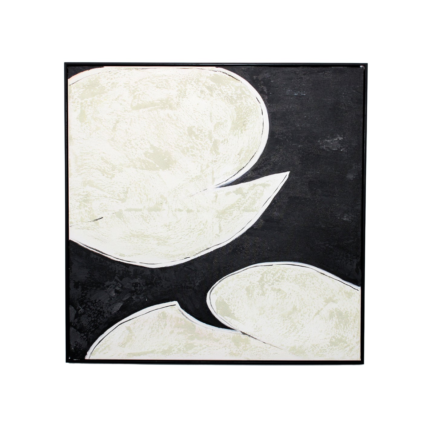 Black and Cream Black Framed Wall Art