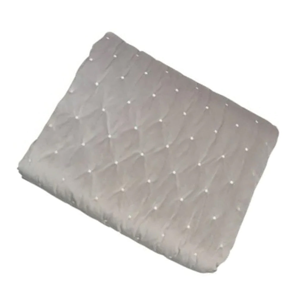 Knightsbridge Grey Velvet Throw Blanket