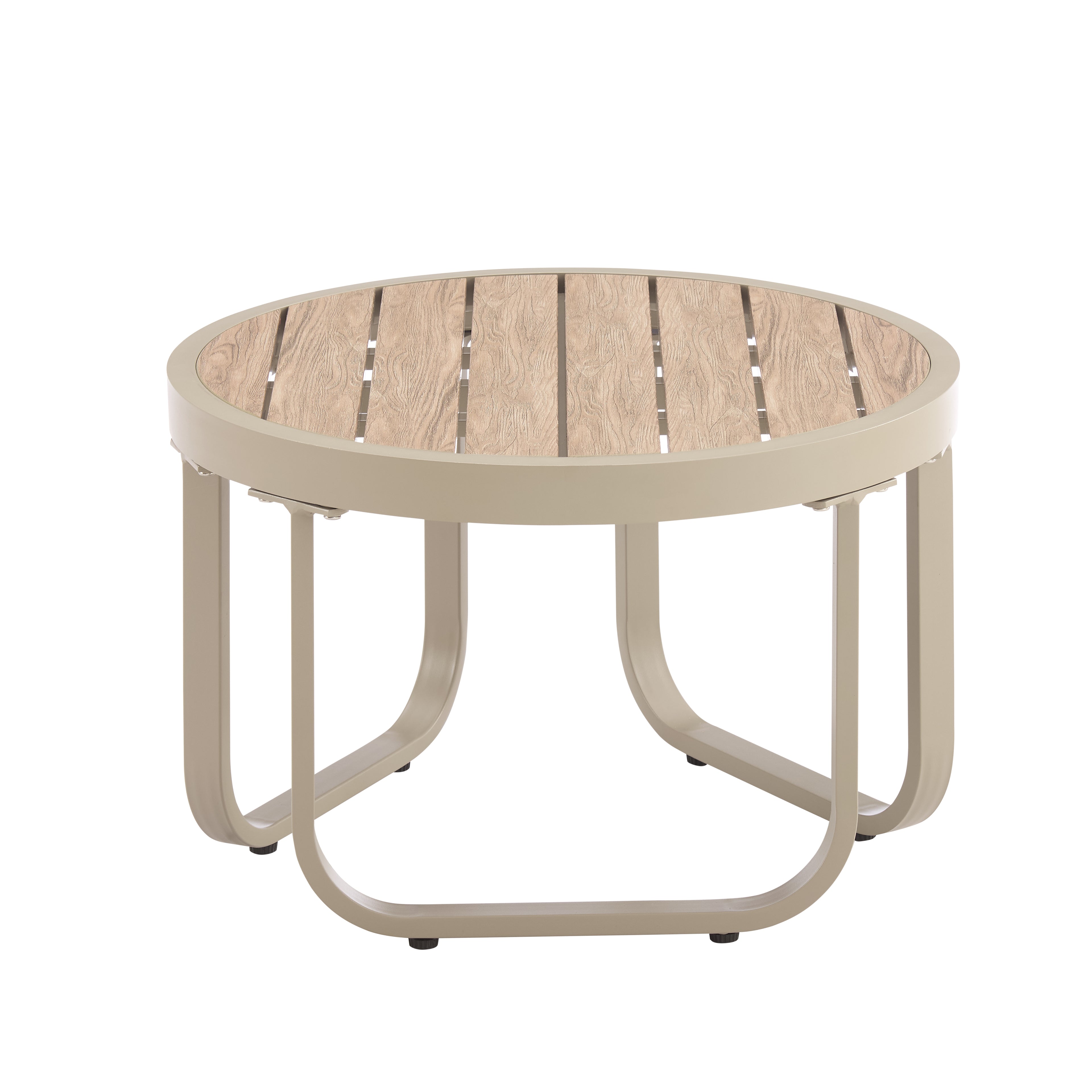 Venice Beige Aluminium 5 Seater Garden Sofa Set With Beige Cushions