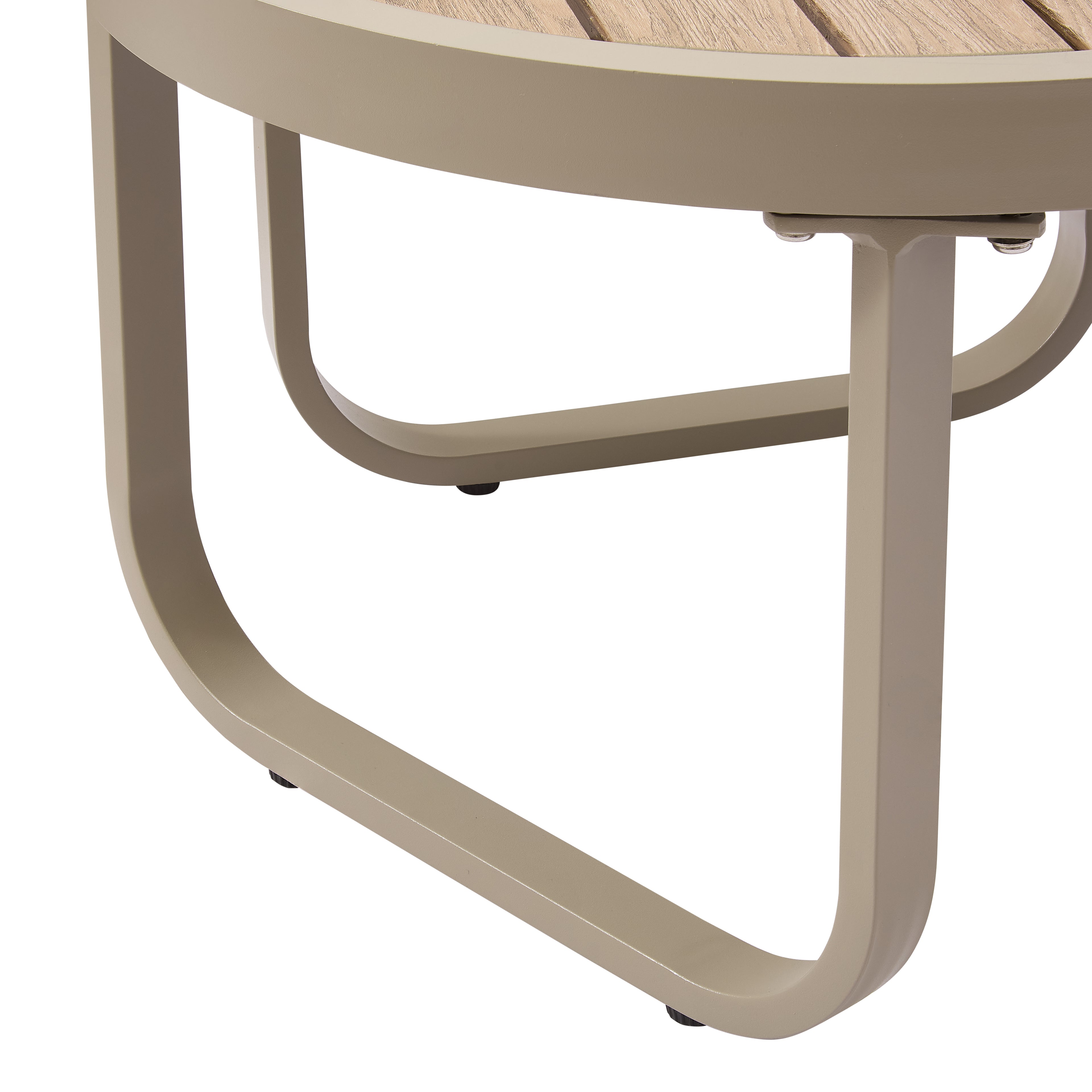 Venice Beige Aluminium 5 Seater Garden Sofa Set With Beige Cushions