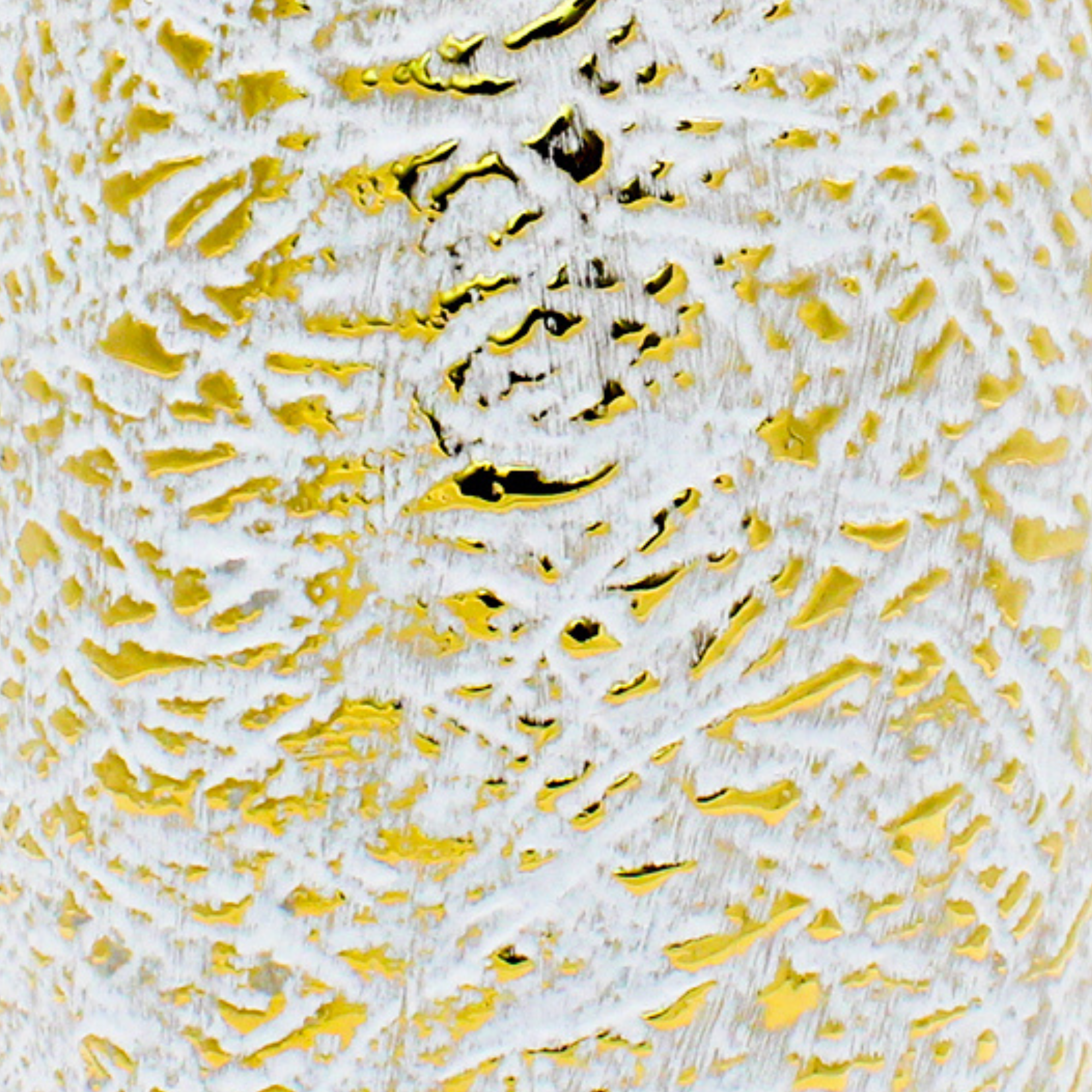 Tall White and Gold Gilded Vase