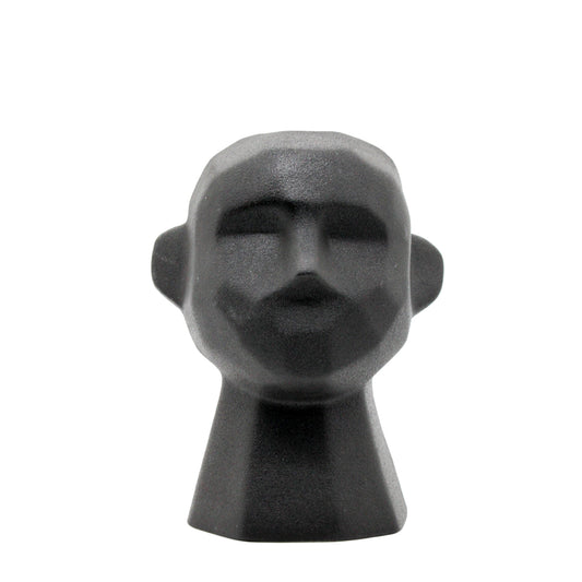 Black Ceramic Head Piece Ornament
