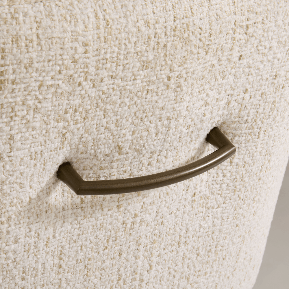 Amari Cream Bronze Swivel Bar Stool