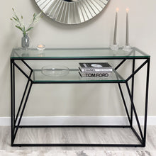 Ava Matte Black Console Table