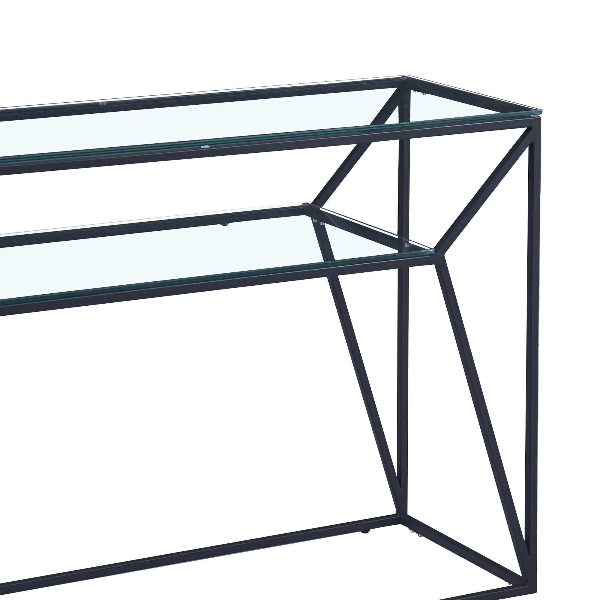 Ava Matte Black Console Table
