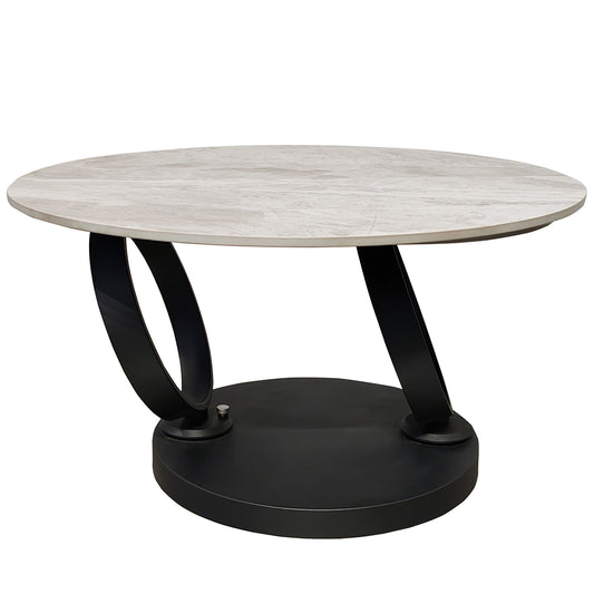 Swivel Coffee Table With Black Base