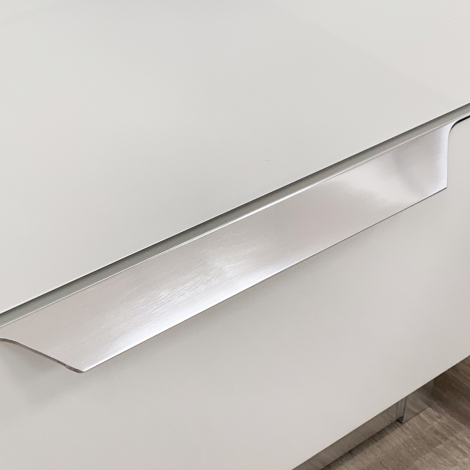 Pisa White and Silver Bedside Table