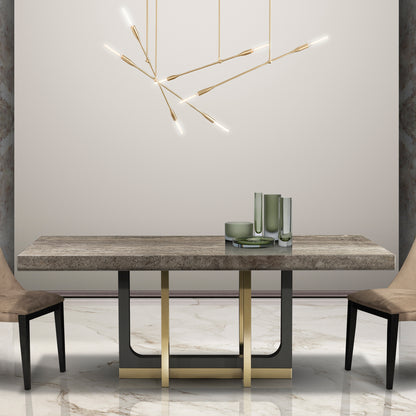 Stone International Harry Marble Dining Table