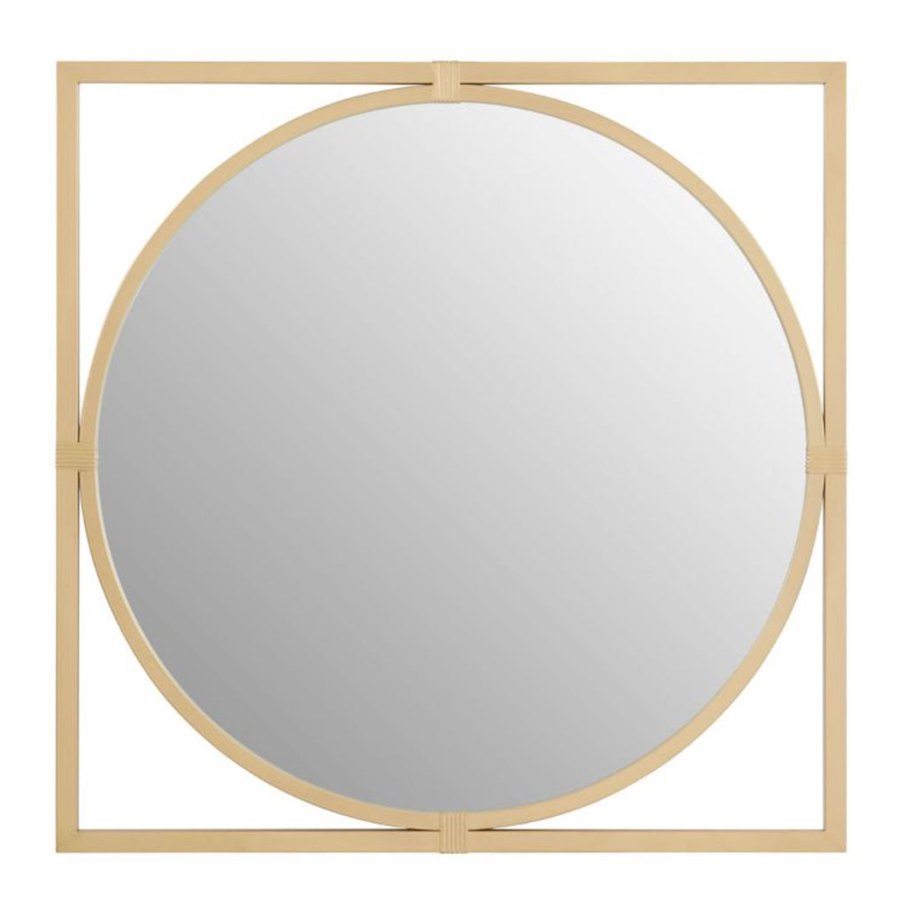 Orbit Bronze Framed Circle Mirror