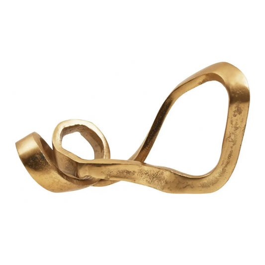 Large Gold Knot Sculpture