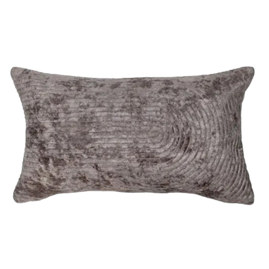 Malini Mushroom Velvet Rectangle Cushion