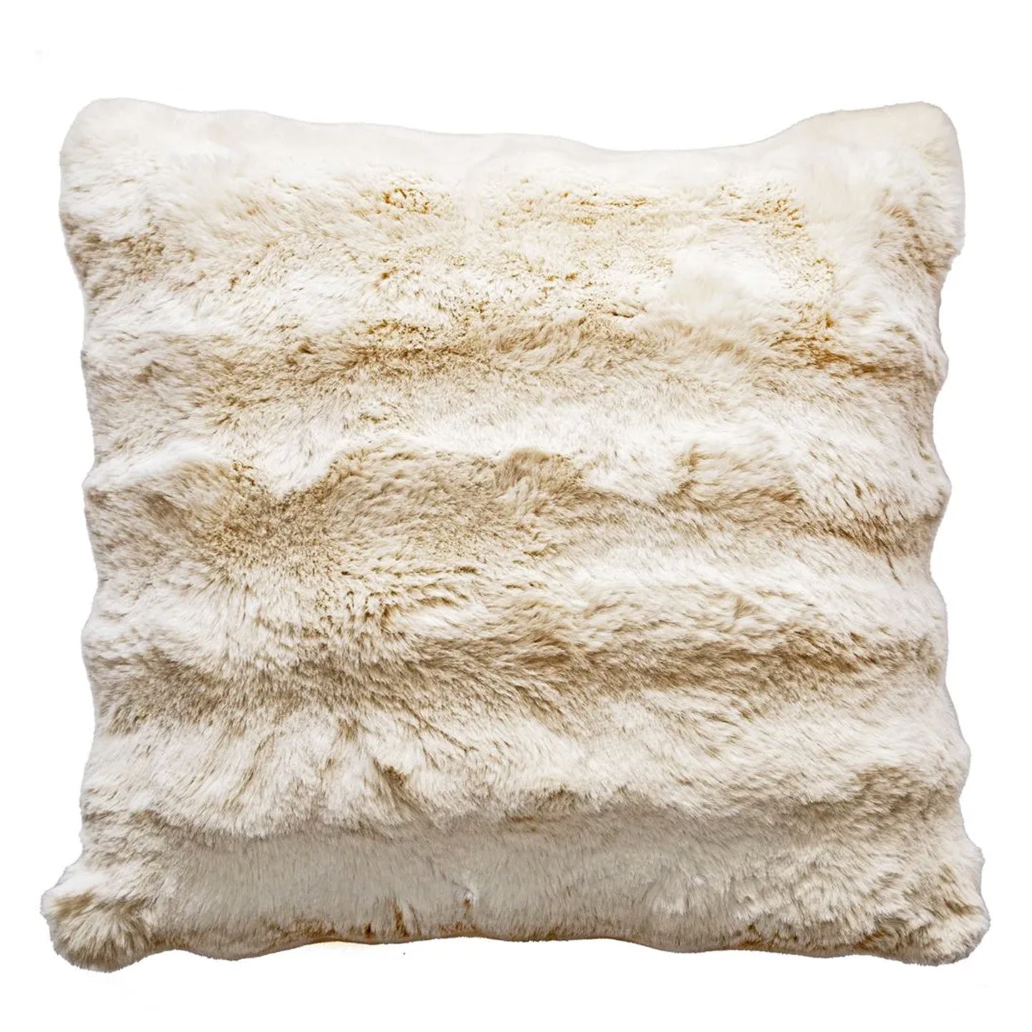 Malini Cream Faux Fur Raffles Cushion