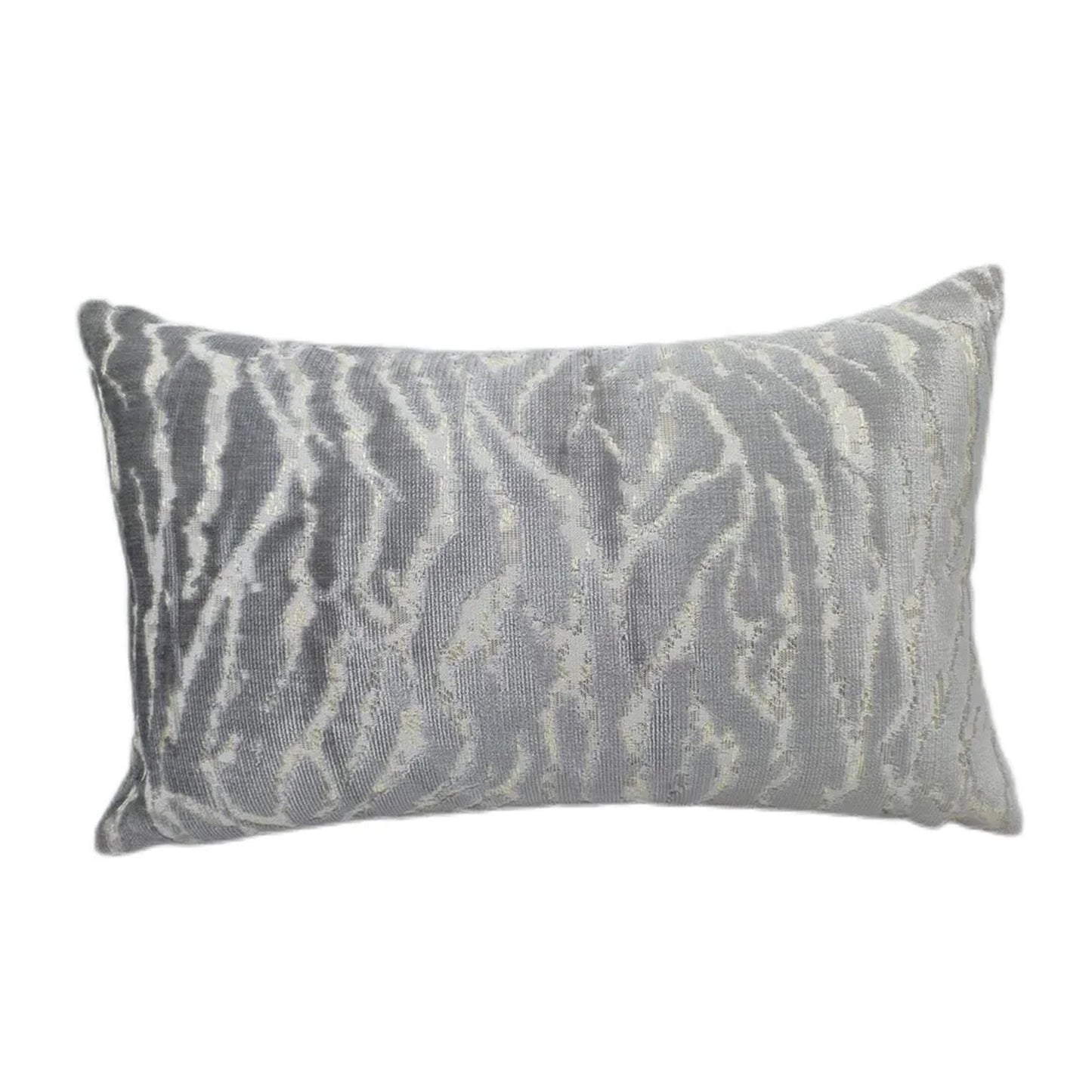 Malini Silver Grey Rectangular Ritz Cushion