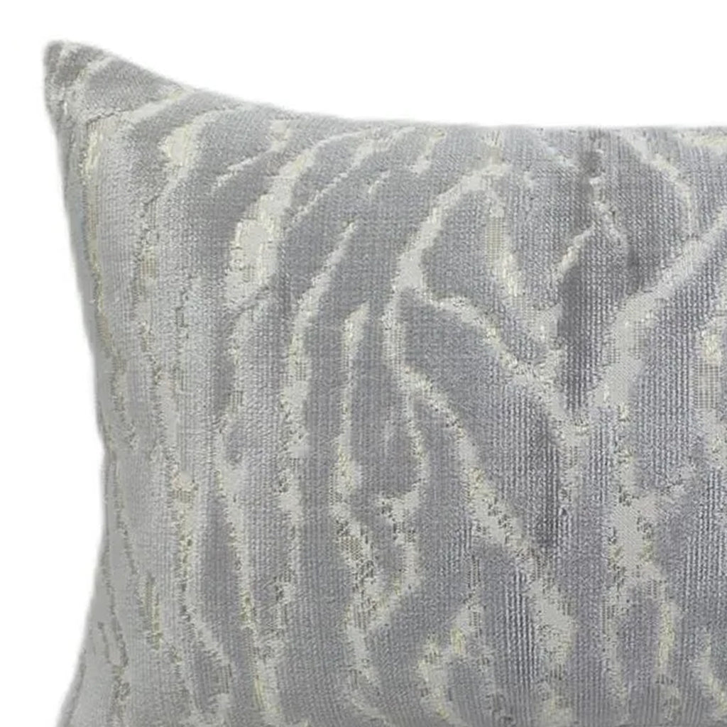 Malini Silver Grey Rectangular Ritz Cushion