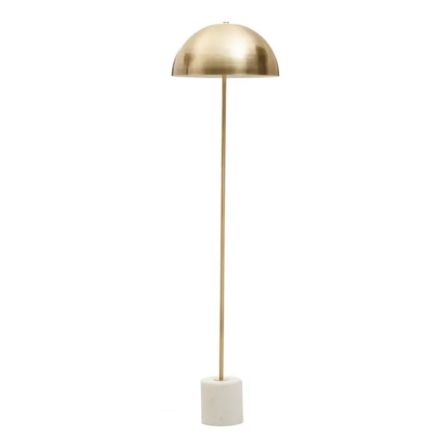 Marble Based Brass Mushroom Floor Lamp