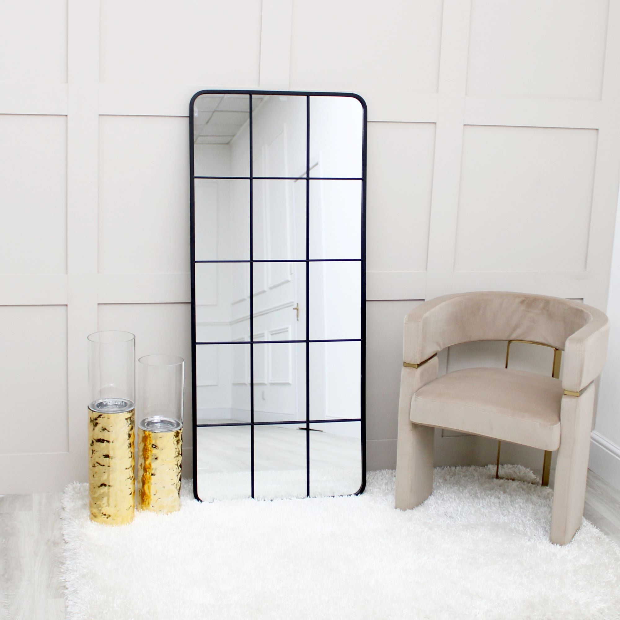 Rectangle Black Window Mirror