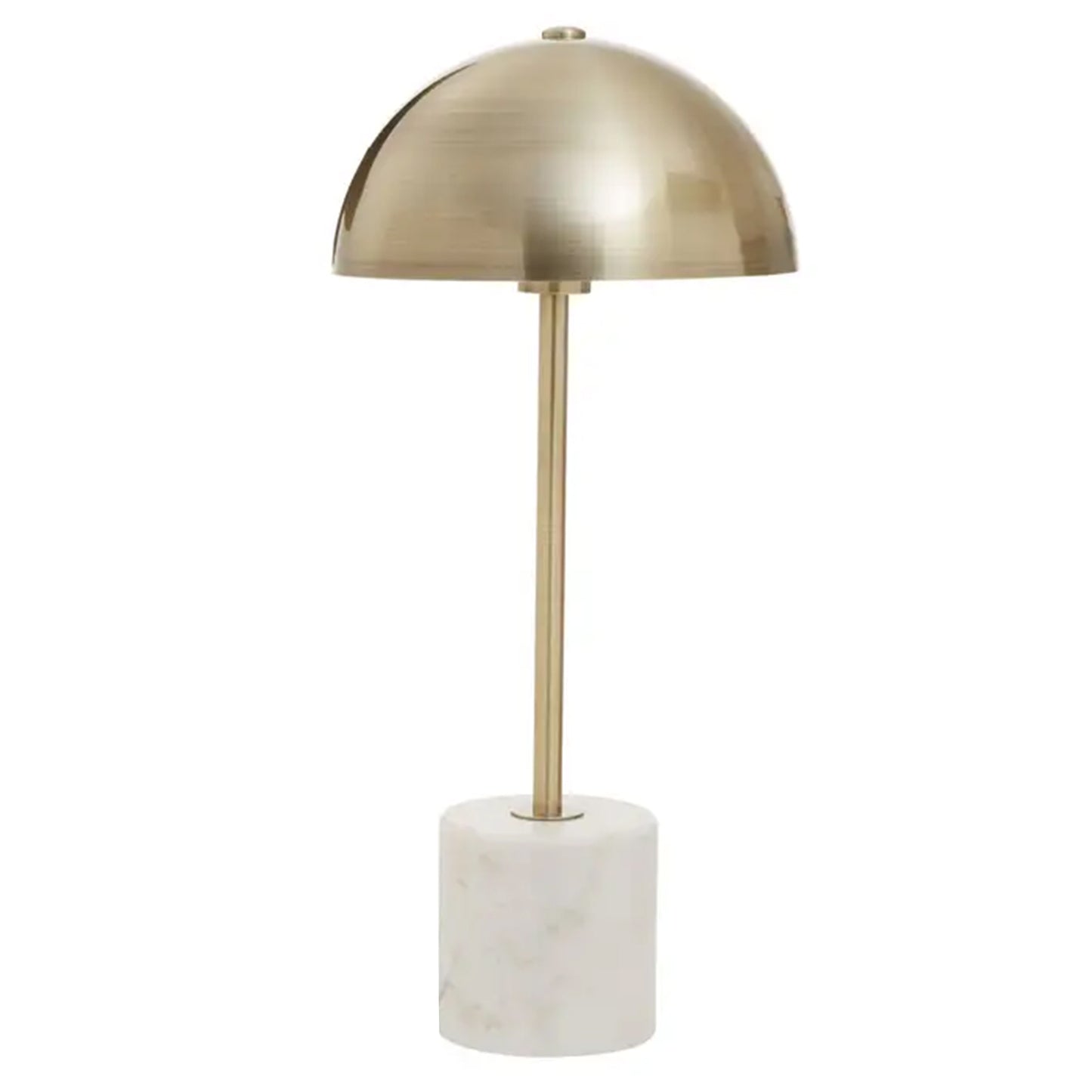 Marble Based Brass Mushroom Lamp