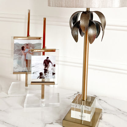 Brass Palm Table Lamp